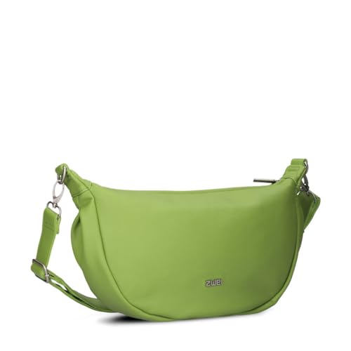 Zwei Damen Handtasche Mademoiselle.M M70 Moon-Bag 4 Liter Trend-Tasche in Halbmond-Form vielseitig als Bauchtasche Crossbody-Bag Abendtasche Umhängetasche zu tragen (kiwi) von Zwei