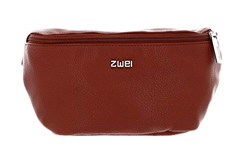 Zwei Damen Hip Bag Mademoiselle.M MH4 Bauchtasche 25 cm 1 Liter aus hochwertigem Kunstleder, Crossbody Bag wasserabweisend, 3-in-1 Bequeme Brusttasche, Gürteltasche & Hüfttasche (Fox) von Zwei