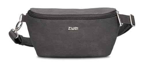 Zwei Damen Hip Bag Mademoiselle.M MH4 Bauchtasche 25 cm 1 Liter, Crossbody Bag wasserabweisend, 3-in-1 Bequeme Brusttasche, Gürteltasche & Hüfttasche (Nubuk-Stone) von Zwei