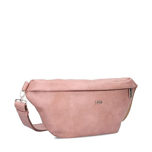 Zwei Damen Hip Bag Mademoiselle.M MH80 Bauchtasche 40 cm 3 Liter, Crossbody Bag wasserabweisend, 3-in-1 Bequeme Brusttasche, Gürteltasche & Hüfttasche (Blush) von Zwei