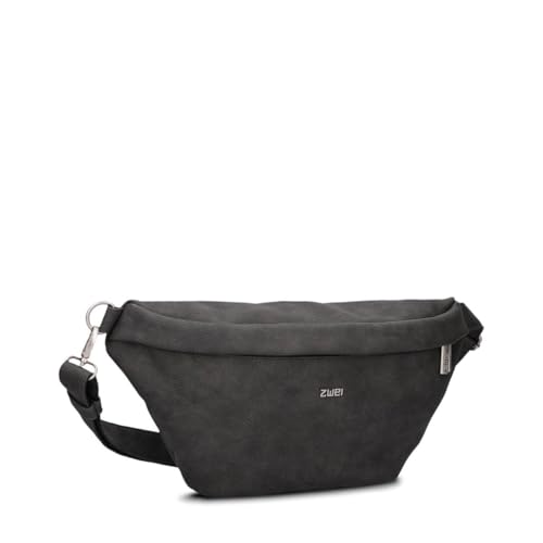 Zwei Damen Hip Bag Mademoiselle.M MH80 Bauchtasche 40 cm 3 Liter, Crossbody Bag wasserabweisend, 3-in-1 Bequeme Brusttasche, Gürteltasche & Hüfttasche (Nubuk-Stone) von Zwei