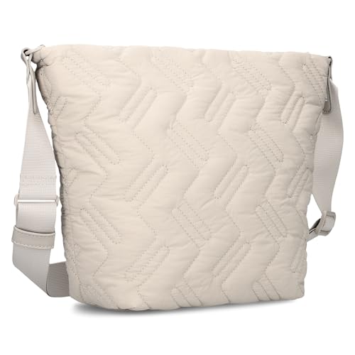 Zwei Damen Puffer Tasche Cleo CL90 gesteppte große Umhängetasche, Stepp-Schultertasche, ultraleicht, wasserabweisend, robust, verstellbarer Schultergurt (sand-new) von Zwei