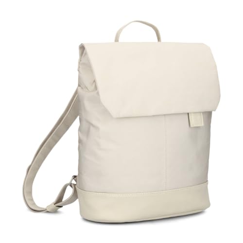 Zwei Damen Rucksack Olli OR13 Daypack 7 Liter robust strapazierfähig wasserabweisend Rückenpolsterung Hauptfach mit Reißverschluss Geheimfach Handyfach Einsteckfächer Laptopfach gepolstert (linen) von Zwei