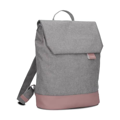 Zwei Damen Rucksack Olli OR13 Daypack 7 Liter robust strapazierfähig wasserabweisend Rückenpolsterung Hauptfach mit Reißverschluss Geheimfach Handyfach Einsteckfächer Laptopfach gepolstert (powder) von Zwei