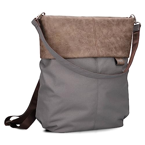 Zwei Damen Rucksack-Tasche Olli OR12 (7 Liter) Handtasche & Rucksack 2-in-1 wasserabweisende Schultertasche mit gepolstertem Laptopfach (bis 13"), Damentasche & Cityrucksack in Einem (rock) von Zwei