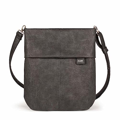 Zwei Mademoiselle M12 Handtasche, Canvas-graphit (Schwarz), von Zwei