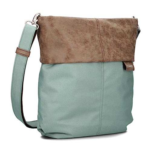 Zwei Damen Umhängetasche Olli OT12 Crossbody-Bag 7 Liter strapazierfähige & wasserabweisende Schultertasche, hochwertige Qualität, Schlüsselring, zusätzlicher Schultergurt, Geheimfach (ocean) von Zwei