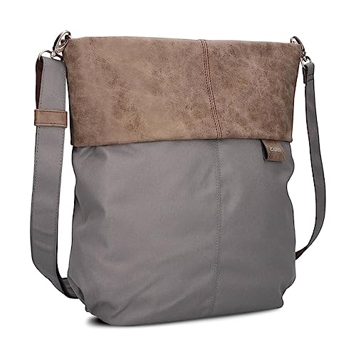 Damen Umhängetasche Olli OT12 Crossbody-Bag 7 Liter strapazierfähige & wasserabweisende Schultertasche, hochwertige Qualität, Schlüsselring, zusätzlicher Schultergurt, Geheimfach (rock) von Zwei