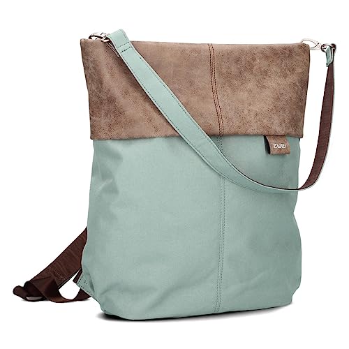 Zwei Damen Rucksack-Tasche Olli OR12 (7 Liter) Handtasche & Rucksack 2-in-1 wasserabweisende Schultertasche mit gepolstertem Laptopfach (bis 13"), Damentasche & Cityrucksack in Einem (ocean) von Zwei