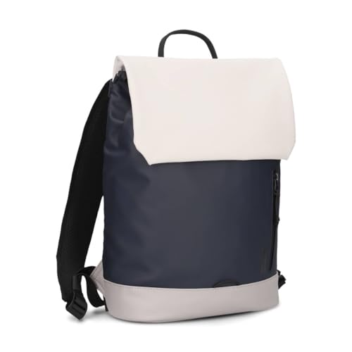 Zwei Kurier-Rucksack Cargo CAR130 Daypack 8 Liter Laptop-Rucksack für Damen, Herren oder als Schulrucksack für Jungen & Mädchen, leicht, wasserfest, sportlicher City-Rucksack (white-blue) von Zwei