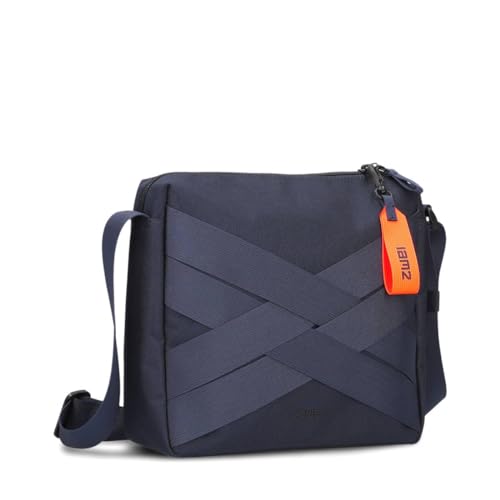 Zwei Sportliche Unisex Umhängetasche Alex AL100 Damen Herren & Teenager Tasche modernes cooles Design wasserabweisend (blue) von Zwei