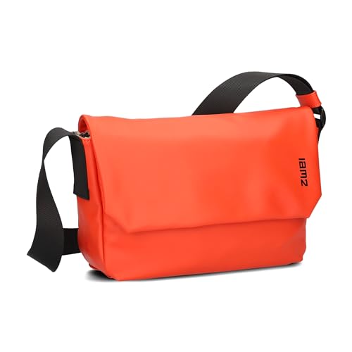 Zwei Umhängetasche Cargo CA60 Messenger-Bag 3 Liter hochwertiges Hydroflex-Material praktisches Schlüsselband verstellbarer Gurt sportliche Crossbody-Bag für Damen Herren & Teenager (coral) von Zwei