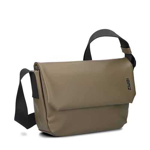 Zwei Umhängetasche Cargo CA60 Messenger-Bag 3 Liter hochwertiges Hydroflex-Material praktisches Schlüsselband verstellbarer Gurt sportliche Crossbody-Bag für Damen Herren & Teenager (olive) von Zwei