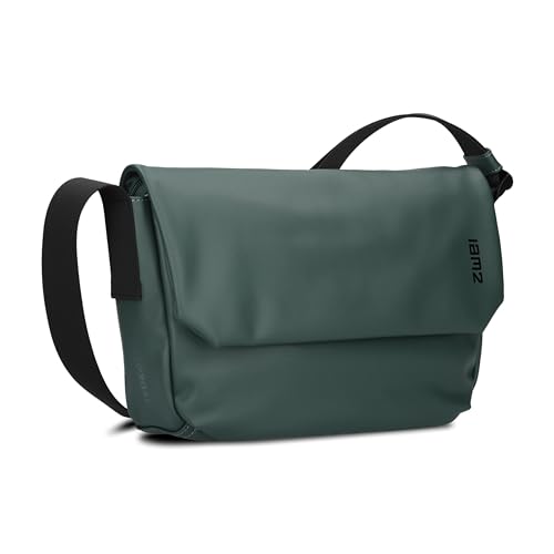 Zwei Umhängetasche Cargo CA60 Messenger-Bag 3 Liter hochwertiges Hydroflex-Material praktisches Schlüsselband verstellbarer Gurt sportliche Crossbody-Bag für Damen Herren & Teenager (pine) von Zwei