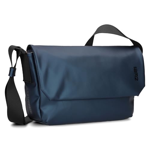 Zwei Umhängetasche Cargo CA60 Messenger-Bag 3 Liter wasserfeste Umhängetasche für Damen Herren & Teenager (metallic-blue) von Zwei