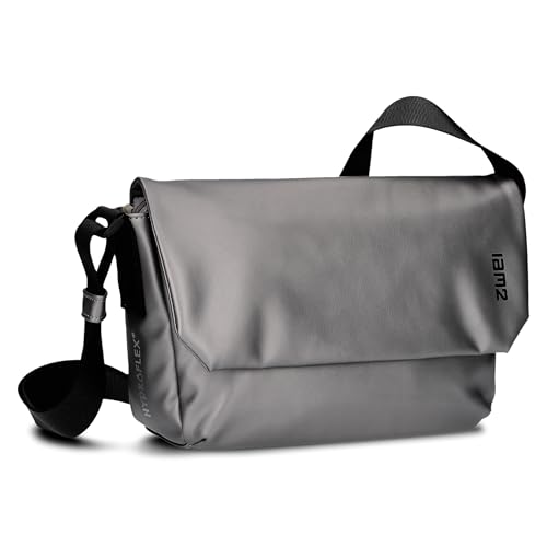 Zwei Umhängetasche Cargo CA60 Messenger-Bag 3 Liter wasserfeste Umhängetasche für Damen Herren & Teenager (metallic-stone) von Zwei