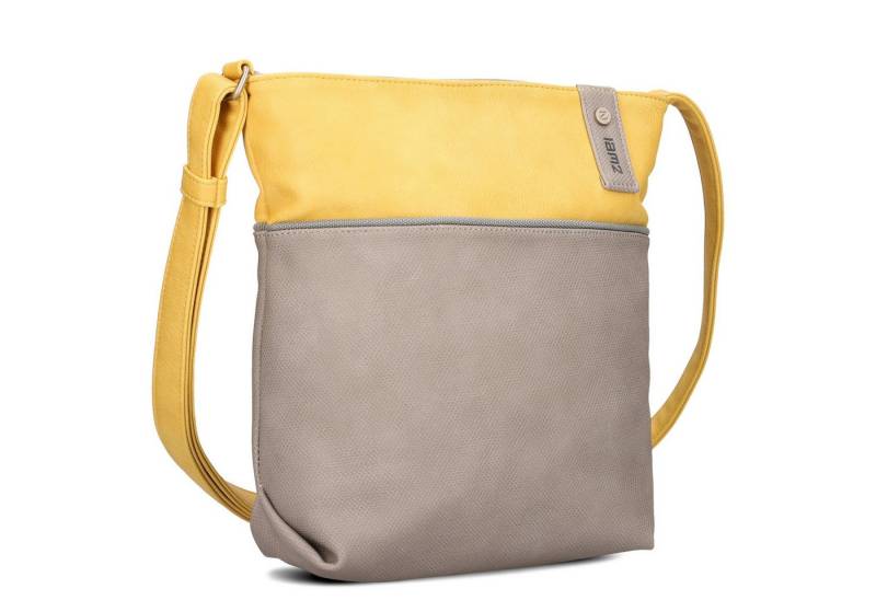 Zwei Umhängetasche Jana J10 - Schultertasche 29 cm (lemon) von Zwei