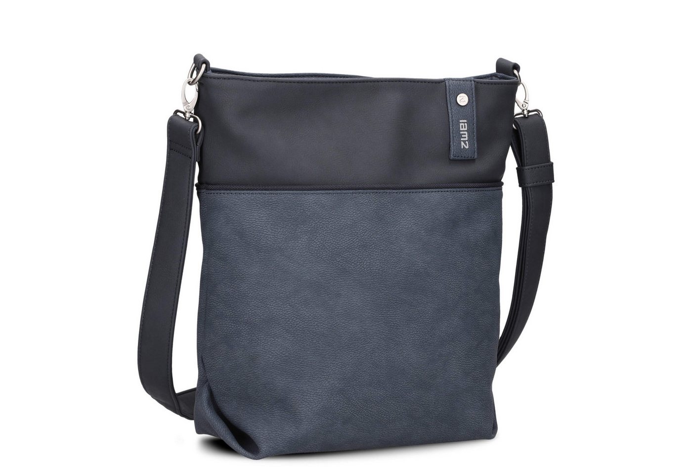 Zwei Umhängetasche Jana J12 - Schultertasche 33 cm (nubuk-ink) von Zwei