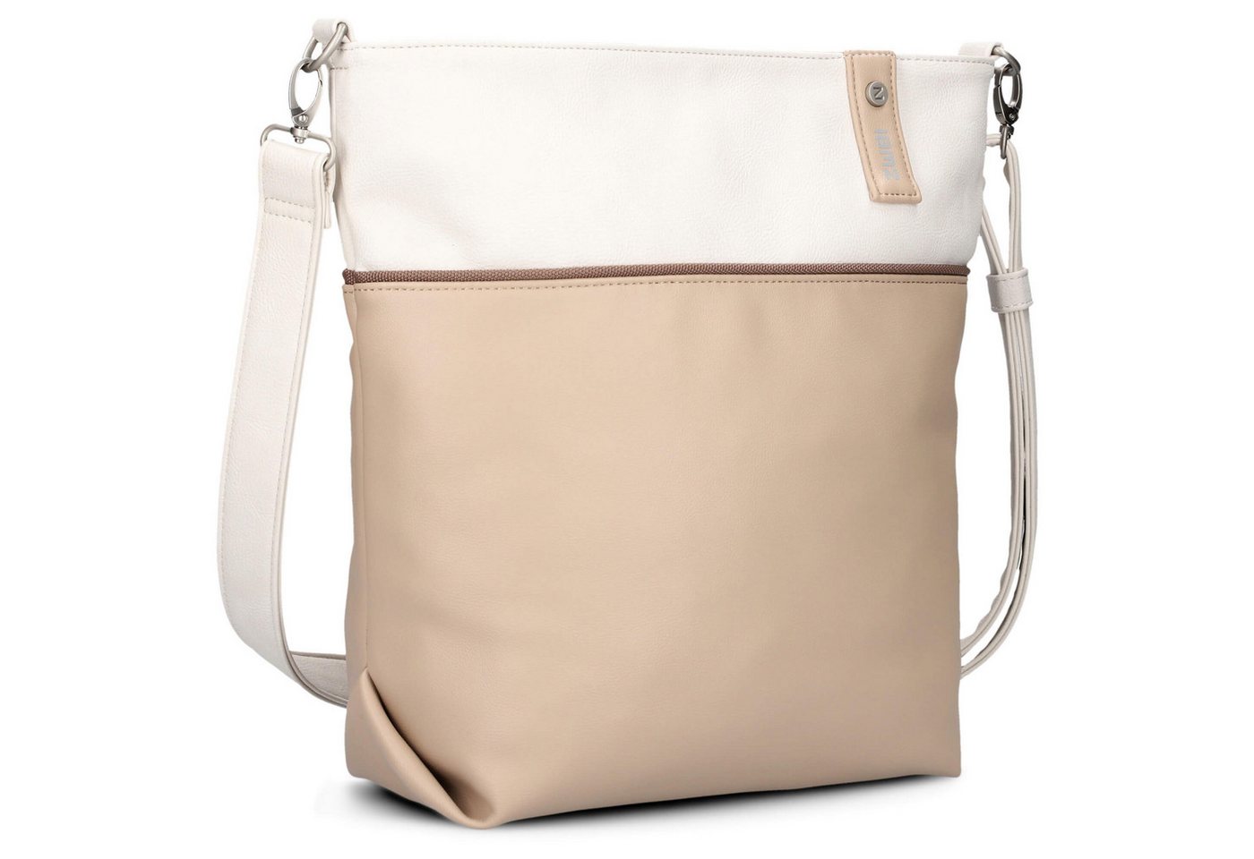 Zwei Umhängetasche Jana J12 - Schultertasche 33 cm (oat) von Zwei