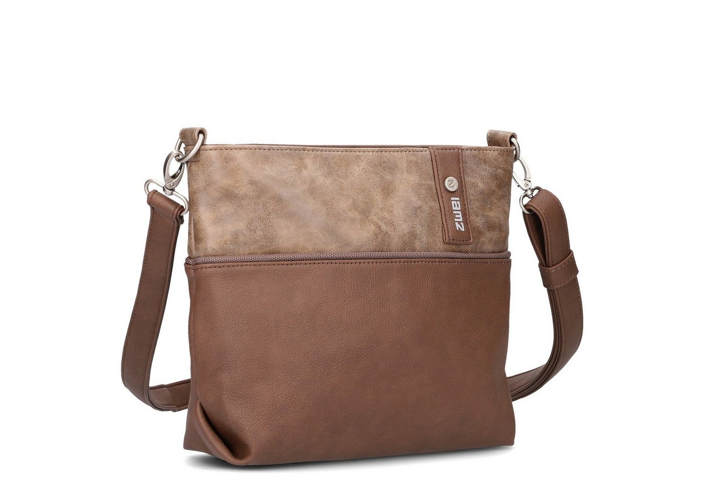 Zwei Umhängetasche Jana J8 - Schultertasche 27 cm (wood) von Zwei