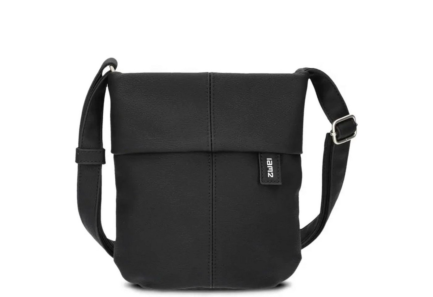 Zwei Umhängetasche Mademoiselle M45 - Schultertasche 22 cm (nubuk-black) von Zwei