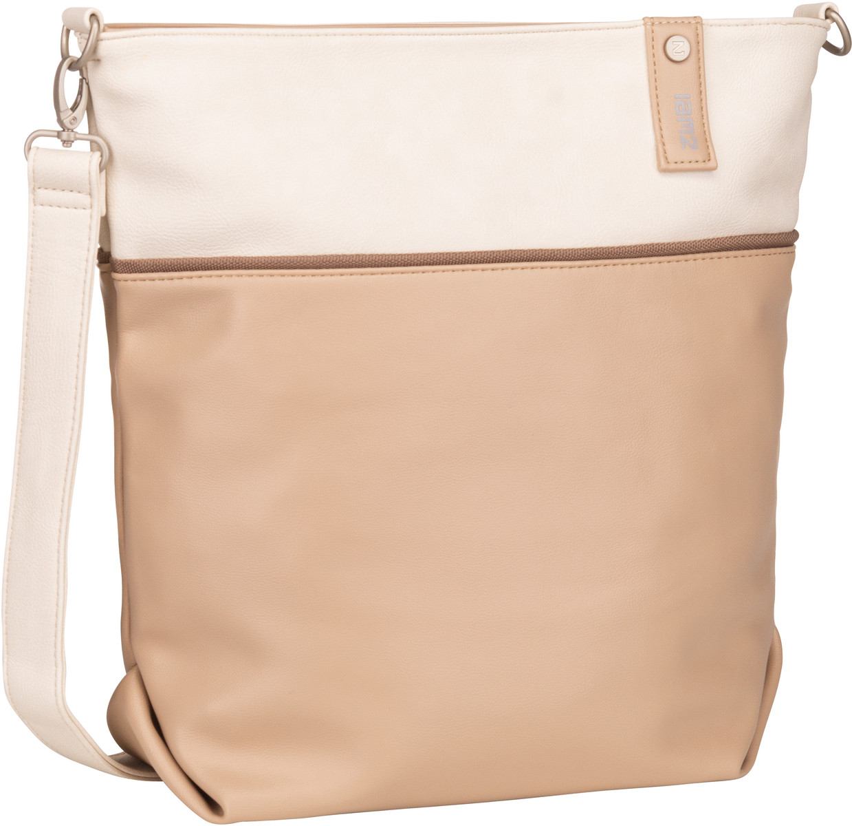 zwei Jana J12  in Beige (8.5 Liter), Umhängetasche von Zwei