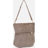 zwei - Mademoiselle M12 Cord/Mocca - Hobo Bag  , 7 l von Zwei