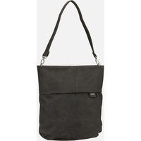 zwei - Mademoiselle M12 Nubuk/Stone - Hobo Bag  , 7 l von Zwei