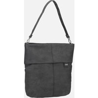 zwei - Mademoiselle M140 Nubuk/Stone - Hobo Bag  , 12 l von Zwei