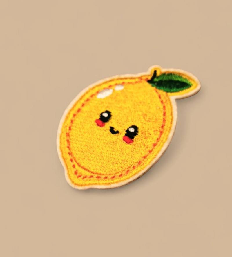 Bügel Patch | Kawaii Zitrone Happy Lemon| Aufnäher Für Kleidung von ZweiartigKlebekunst