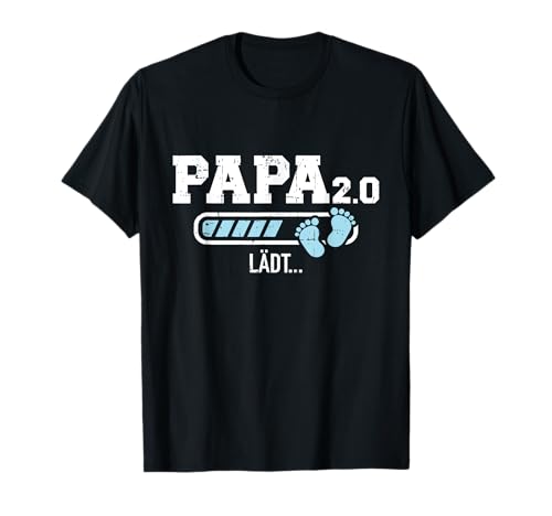 Zweifacher Papa Vater 2.0 lädt loading Baby Verkündung T-Shirt Zweifacher Papa Vater 2.0 lädt loading Baby Verkündung T-Shirt von Zweifacher Papa lädt Geschenke