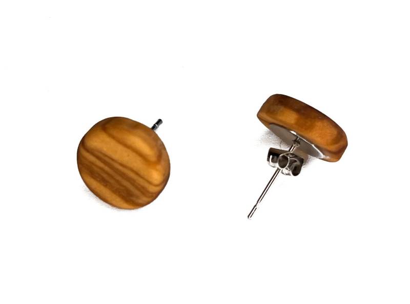 Ohrstecker 12 Mm Aus Echtem Holz, Olivenholz, Lila Purpleheart Oder Walnuss, Natürliches Edles Design, Schöne Maserung Ohrstecker 12 Mm Aus Echtem Holz, Olivenholz, Lila Purpleheart Oder Walnuss, Natürliches Edles Design, Schöne Maserung von ZweigundZunder