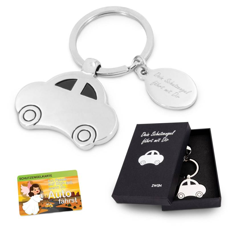 Auto Schlüsselanhänger Als Schutzengel - Führerschein Geschenk/Zum Set von Zwenshop