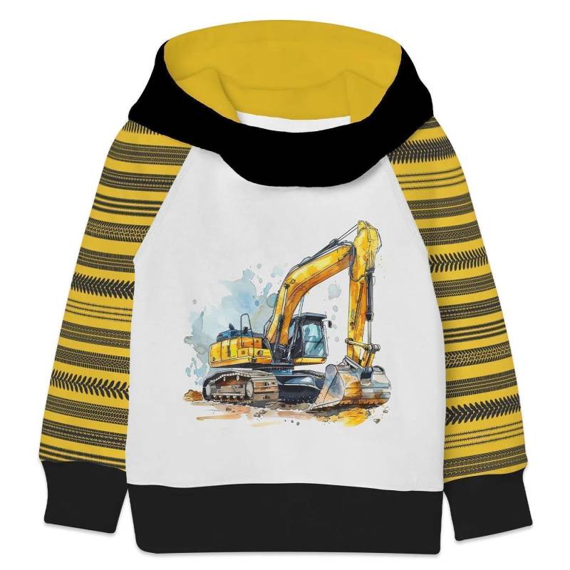 Pullover Bagger Bulldog | Jungen Mädchen Warmer Hoodie Geschwister Outfit Kinder Baby Sweatshirt Geschenk Kindergarten Krippe von ZwergenNaehstuebchen