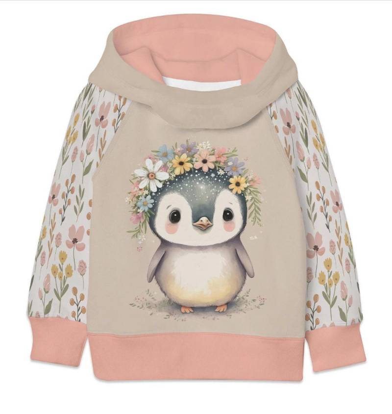 Pullover Pinguin Mädchen | Warmer Hoodie Geschwister Outfit Kinder Baby Sweatshirt Geschenk Kindergarten Krippe| Kapuze von ZwergenNaehstuebchen