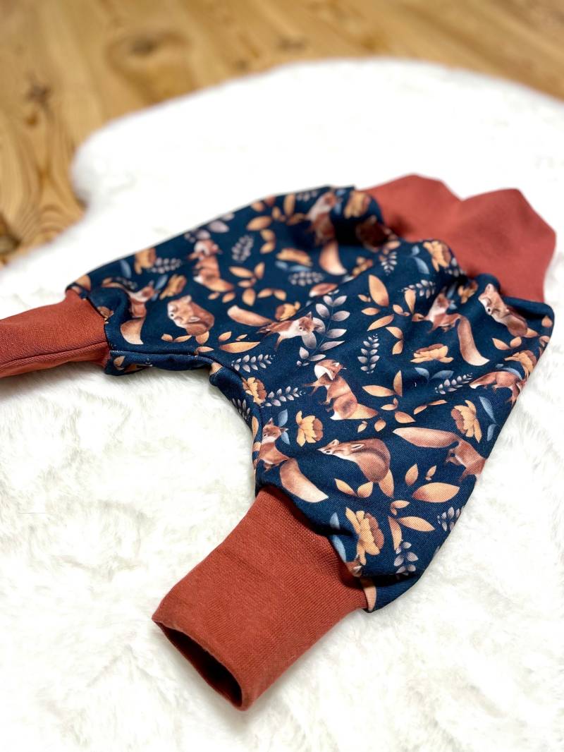 Pumphose 44-122 | Füchse Waldtiere Hose Kinder Frühchen Baby Mädchen Junge Mitwachshose Geschenk Geburt von ZwergenNaehstuebchen