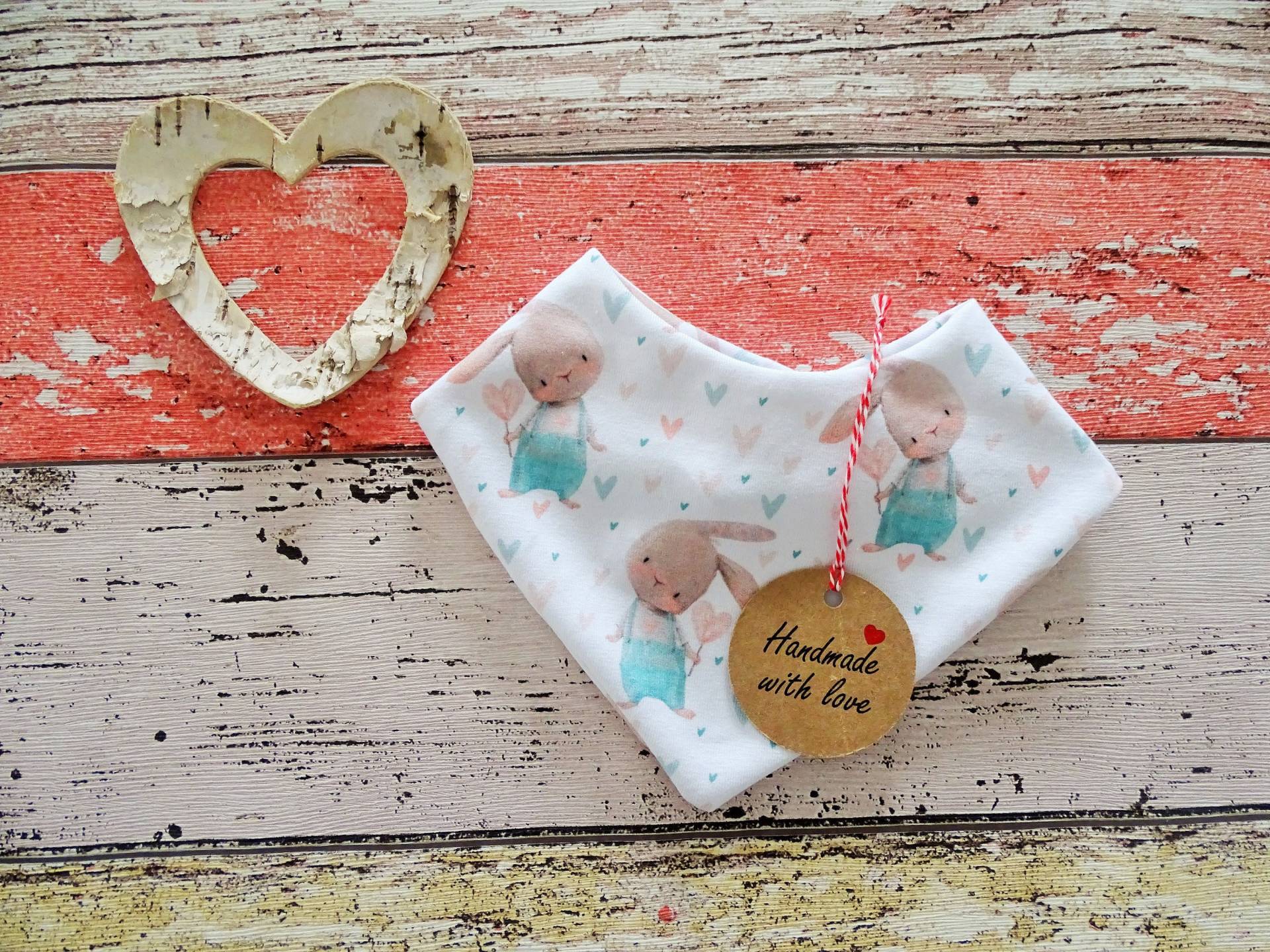 Baby Halstuch Hase, Ostern, Halstuch, Kinderhalstuch von ZwergnaseDE