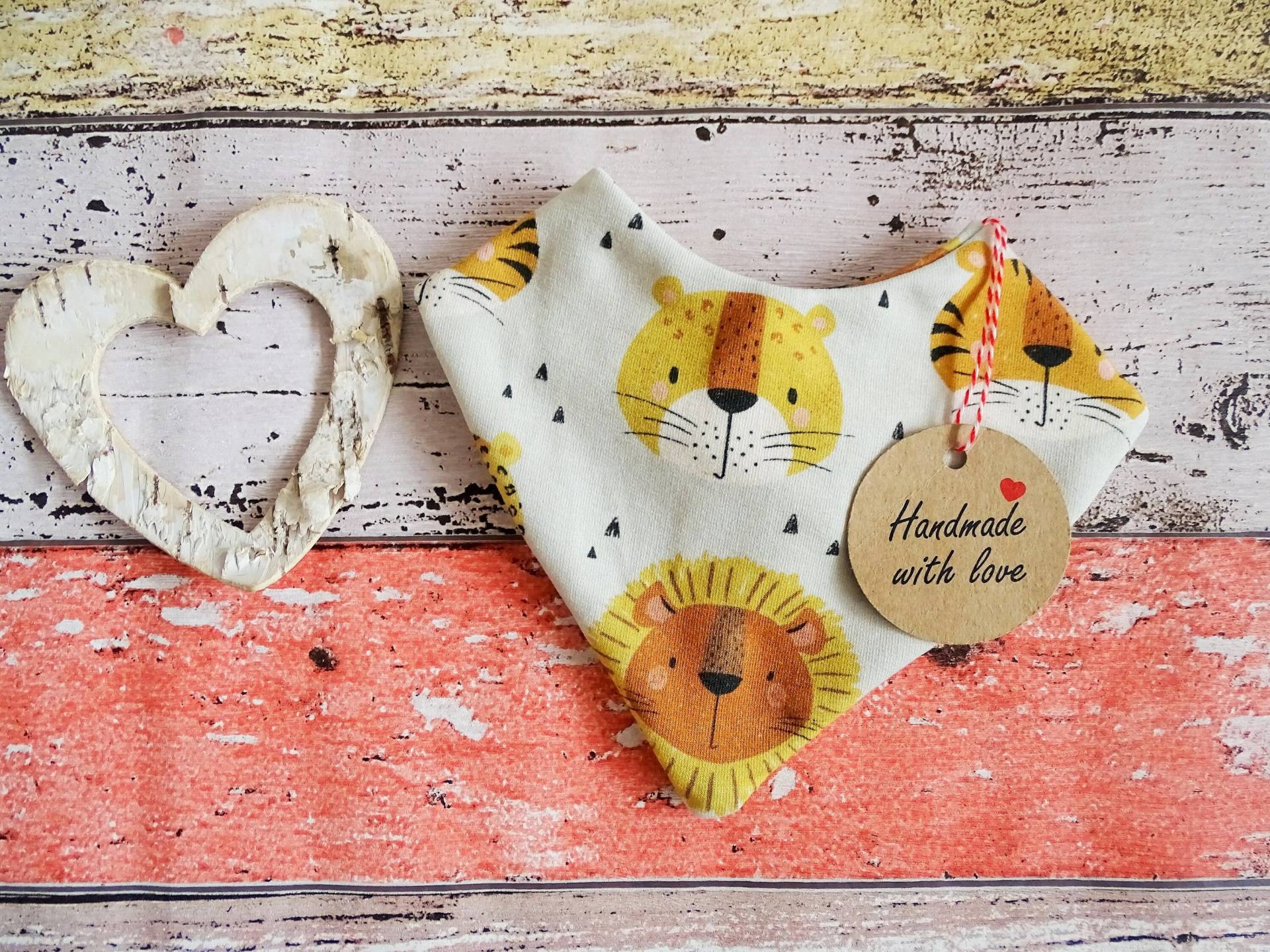 Baby Halstuch Löwe Tiger, Halstuch, Kinderhalstuch Baby Halstuch Löwe Tiger, Halstuch, Kinderhalstuch von ZwergnaseDE