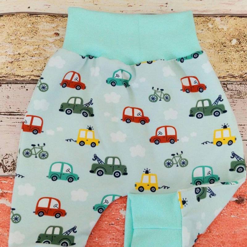 Pumphose Autos Fahrzeuge 50-98 Oder Als Set Mit Halstuch, Mitwachshose Pumphose Autos Fahrzeuge 50-98 Oder Als Set Mit Halstuch, Mitwachshose von ZwergnaseDE