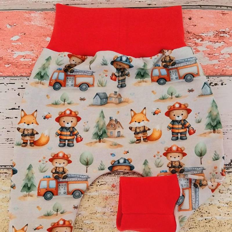 Pumphose Feuerwehr 50/56 Oder Als Set Mit Halstuch, Mitwachshose von ZwergnaseDE