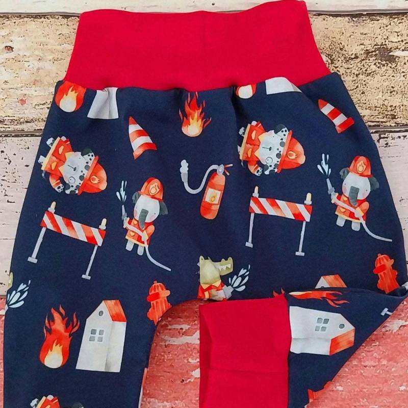 Pumphose Feuerwehr 50-104 Oder Als Set Mit Halstuch, Mitwachshose von ZwergnaseDE