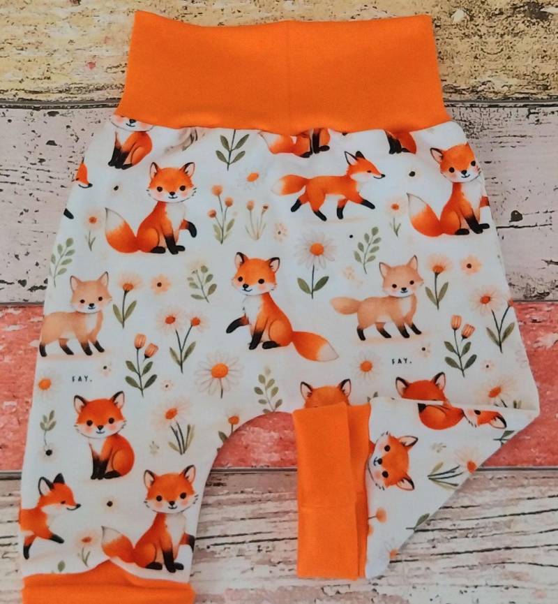 Pumphose Fuchs 50-98 Oder Als Set Mit Halstuch, Mitwachshose von ZwergnaseDE