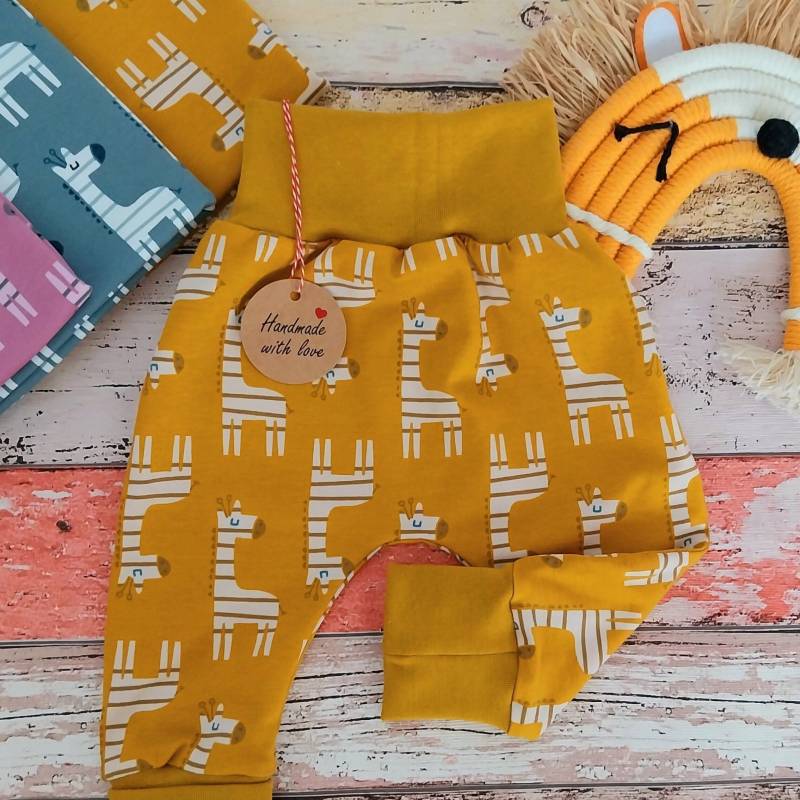 Pumphose Giraffe 50-98 Oder Als Set Mit Halstuch von ZwergnaseDE