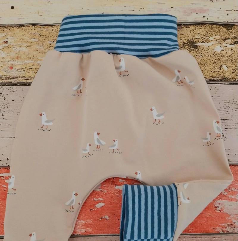 Pumphose Möwe, Maritim 50-104 Oder Als Set Mit Halstuch, Mitwachshose von ZwergnaseDE