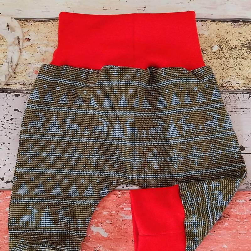 Pumphose Norweger 50-98 Oder Als Set Mit Halstuch, Mitwachshose von ZwergnaseDE