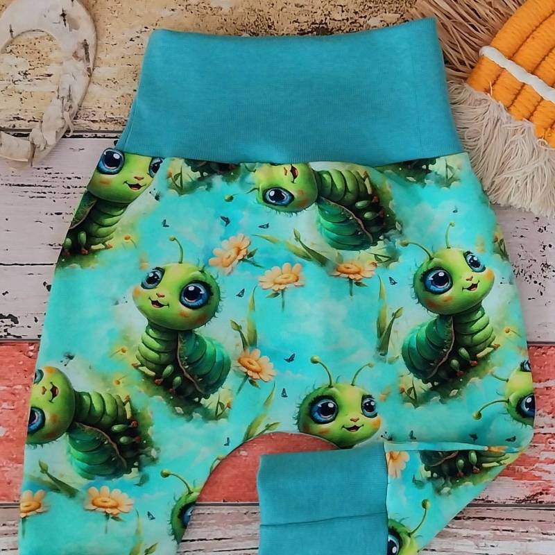 Pumphose Raupe 50-104 Oder Als Set Mit Halstuch, Mitwachshose von ZwergnaseDE