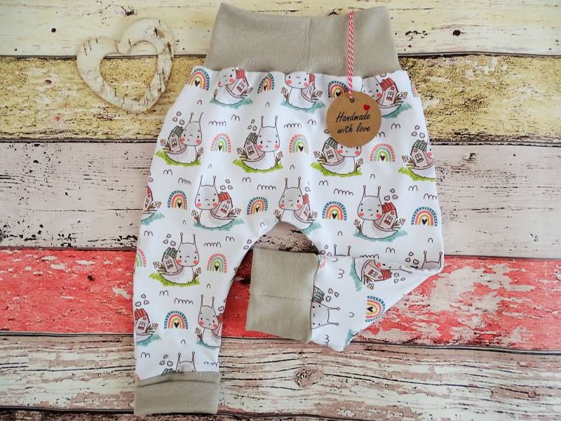 Pumphose Schnecke 50-104 Oder Als Set Mit Halstuch, Mitwachshose von ZwergnaseDE