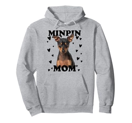 Minpin Mama Mom Mutter Miniature Pinscher Mutti Mum Pullover Hoodie von Zwergpinscher Hunde Motive für Hundeliebhaber