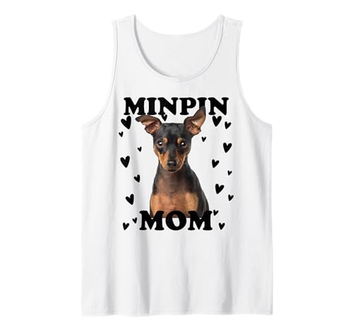 Minpin Mama Mom Mutter Miniature Pinscher Mutti Mum Tank Top von Zwergpinscher Hunde Motive für Hundeliebhaber