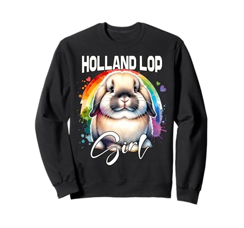 Holland Lop Rabbit Mädchen Zwergwidder Kaninchen Sweatshirt von Zwergwidder Kaninchen Designs Damen